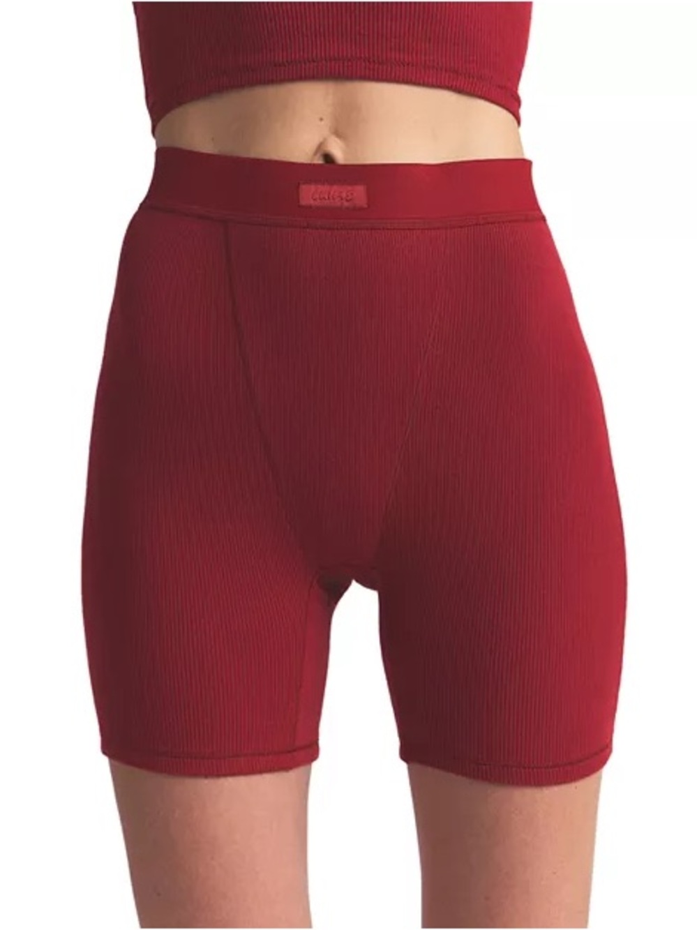 Skims cotton rib boxer shorts